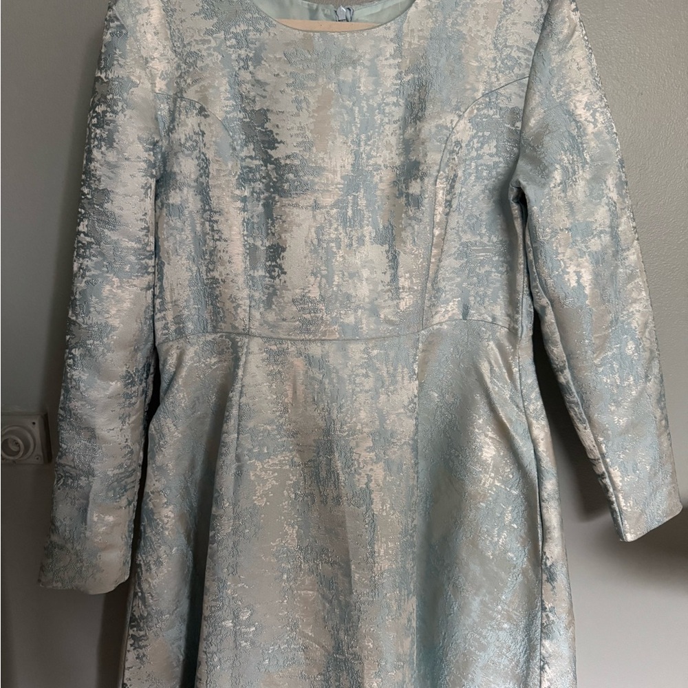 Elegant Blue/ Silver Women's Dress - Picture 2 of 3